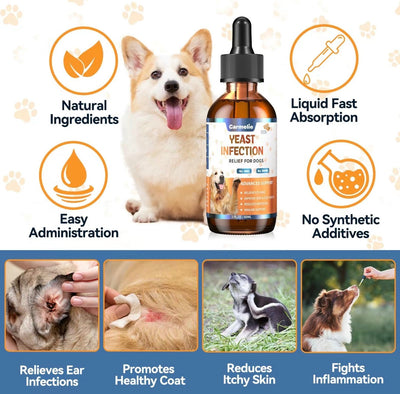 YeastGuard Dog Drops - Gentle Skin & Ear Care