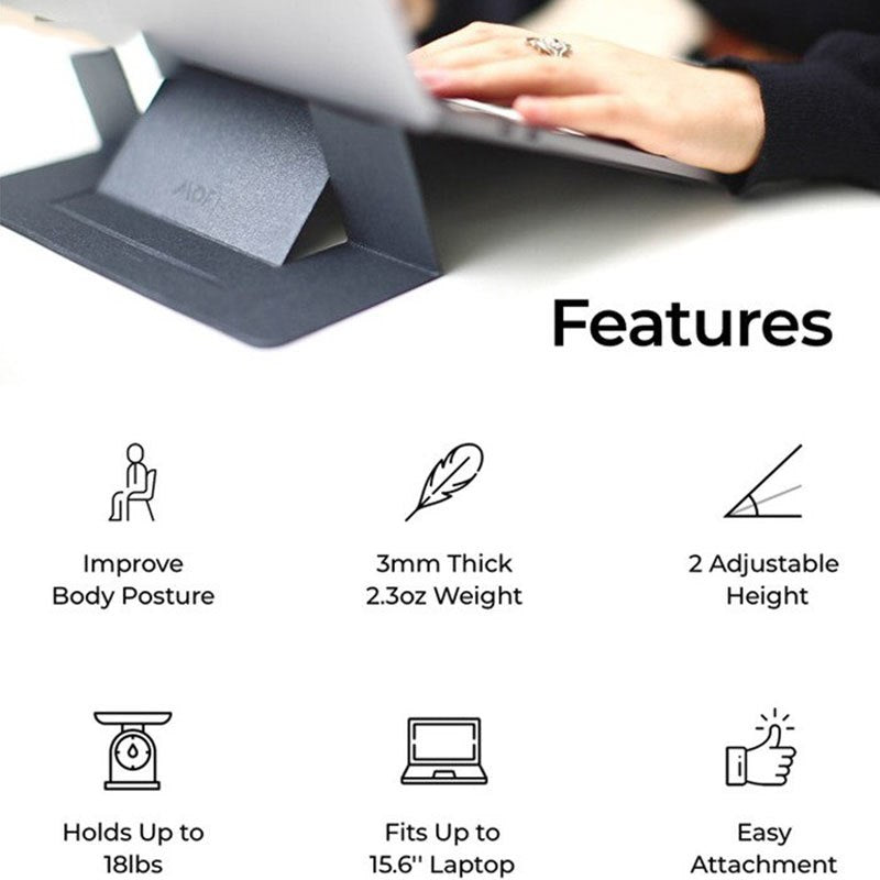 Portable Invisible Laptop Stand - Lightweight & Ergonomic