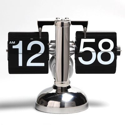 Retro Small Balance Automatic Flipping Clocks Living Room Desktop Clocks - Korvel