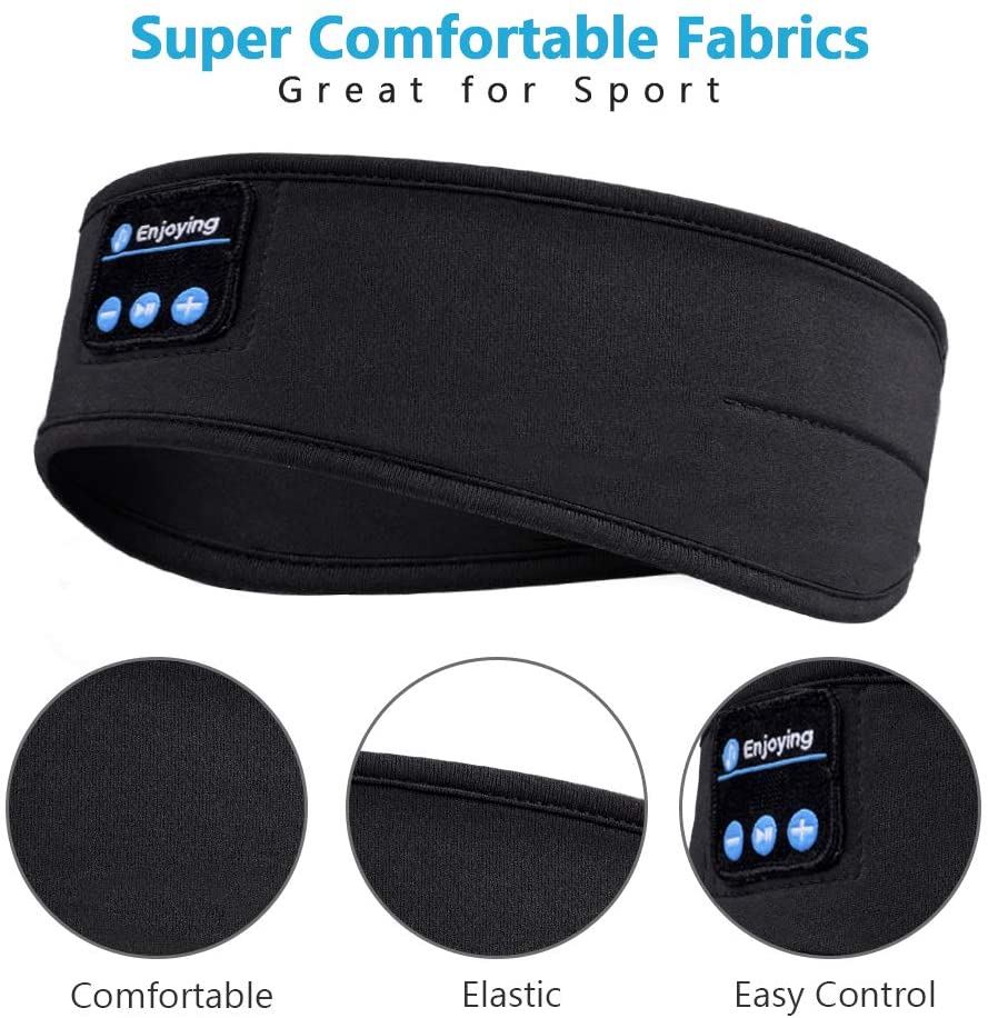Sleep Headphones Bluetooth Headband,Upgrage Soft Sleeping Wireless Music Sleeping Headsets Perfect - Korvel