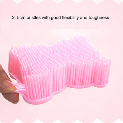Brosse de Douche en Silicone Ourson Cartoon pour Enfants