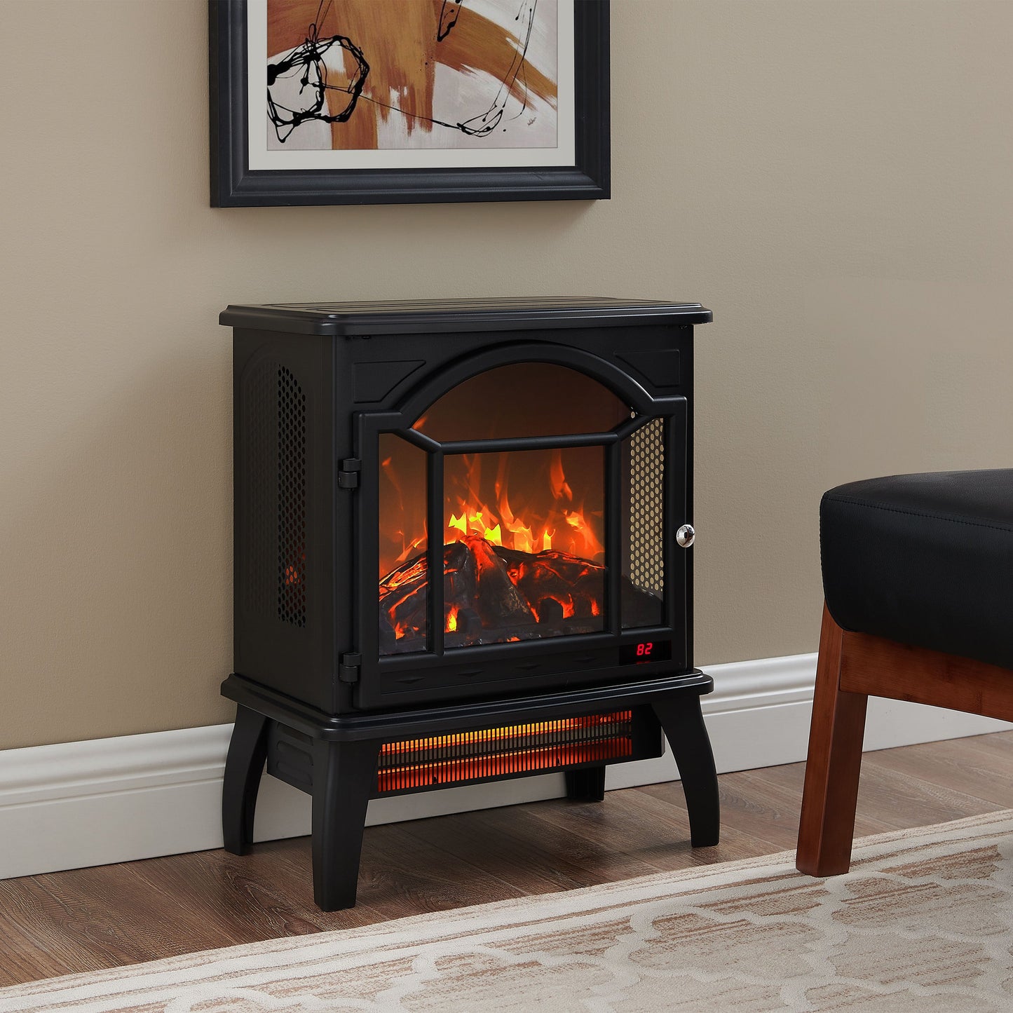 18 Inch 3D Infrared Electric Stove with Remote Control