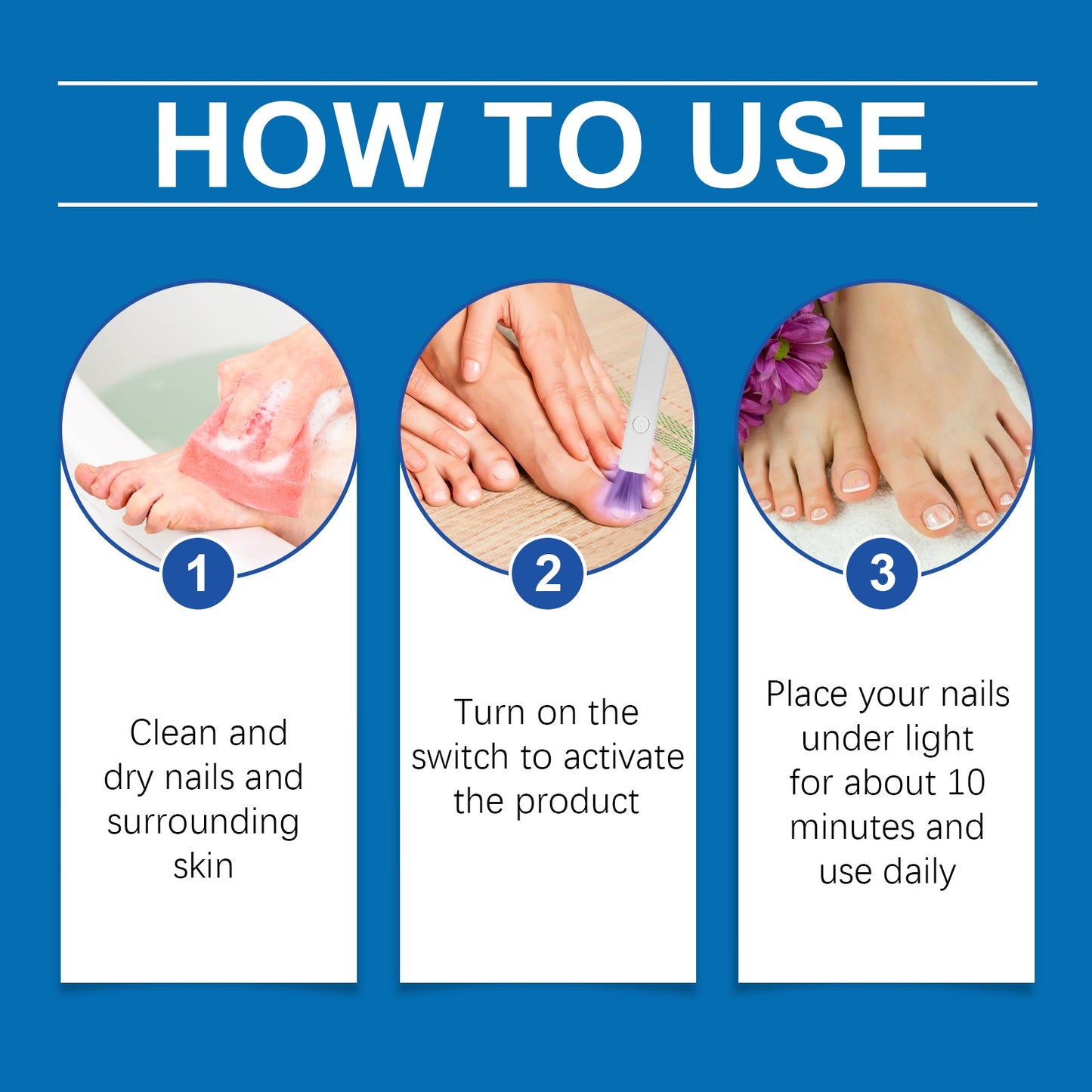 Toenail Care Hand Nail Cleaning Care Strong Gentle Repair Damaged Nails Care Device - Korvel