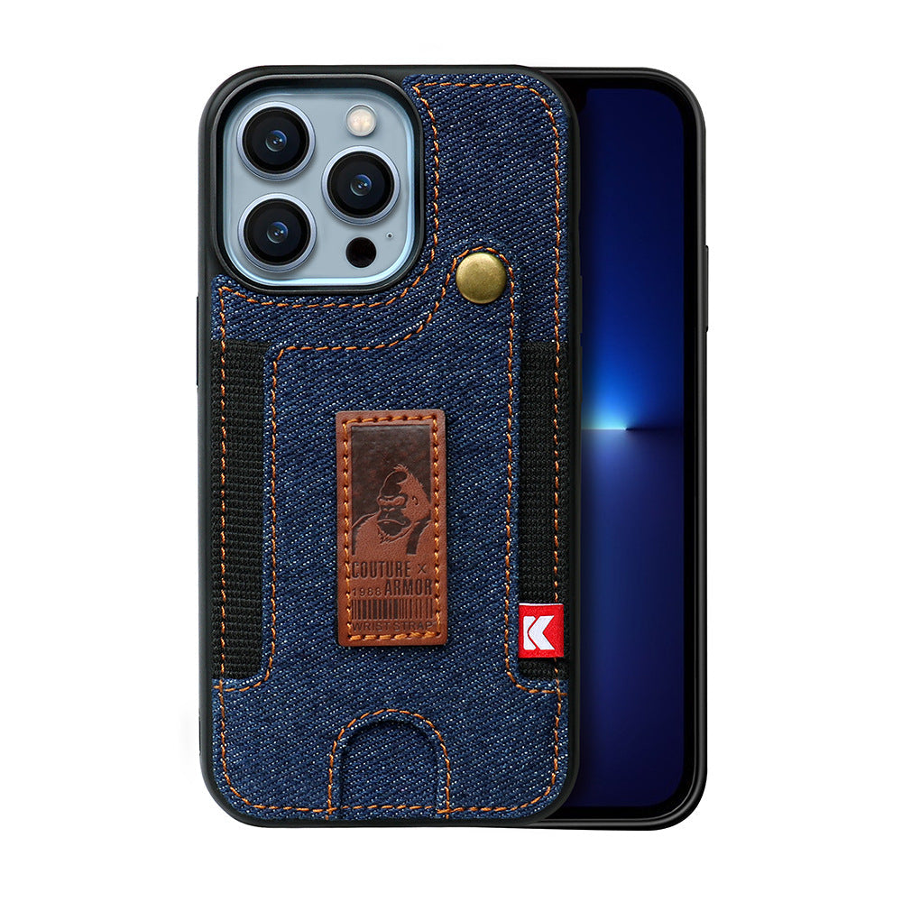 For iPhone 13pro Case Apple 14 Plug-in Wristband Phone Cover iPhone 14 Case - Korvel