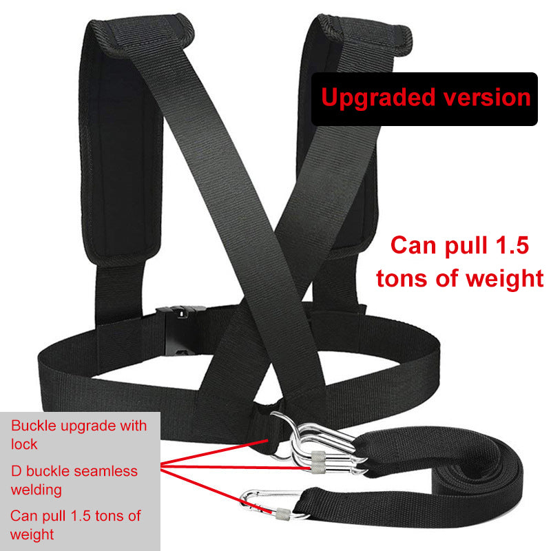 Running Exercise Workout Expander Fitness Band Resistance Bands Weight Bearing Shoulder Strap for Speed Training - Korvel