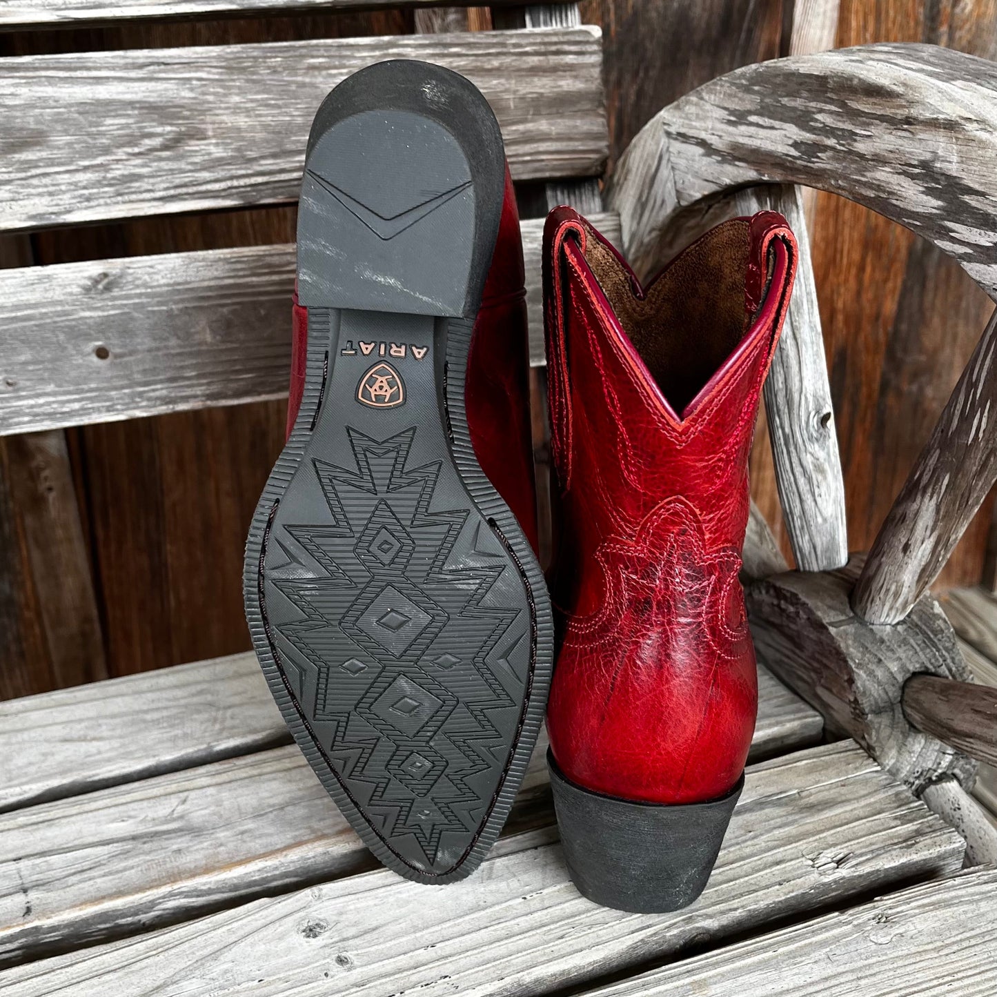 Ariat Women's Red Maggie Short Boots - Stylish & Durable - Korvel