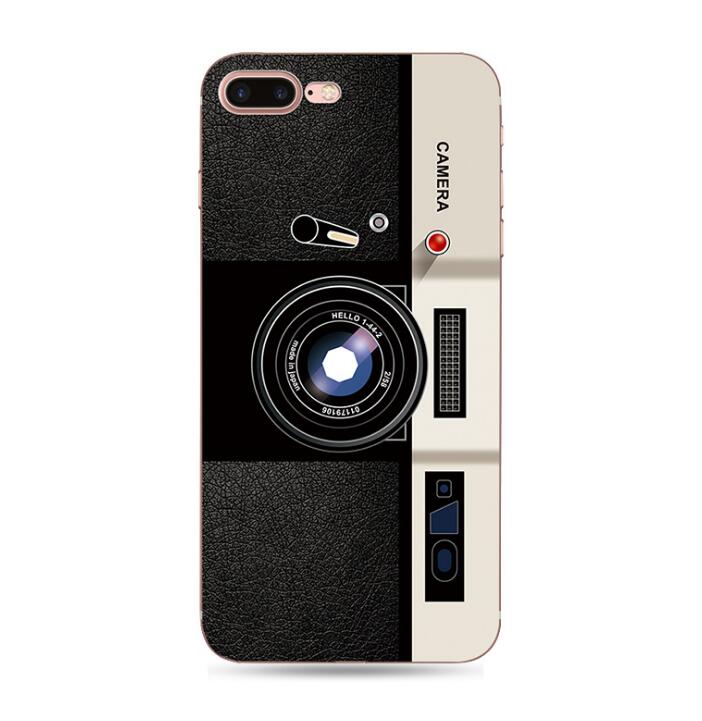 For iPhone 6S 7 7Plus 5 8 8Plus X XS Max SAMSUNG Retro Camera Cassette Tapes Boombox Calculator Keyboard Soft Phone Case Fundas - Korvel