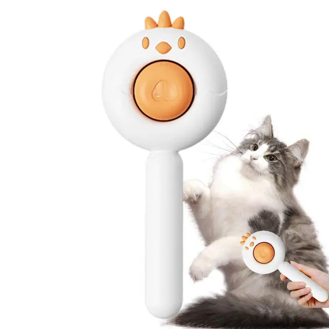 Peigne auto-nettoyant en acier inoxydable pour chiens