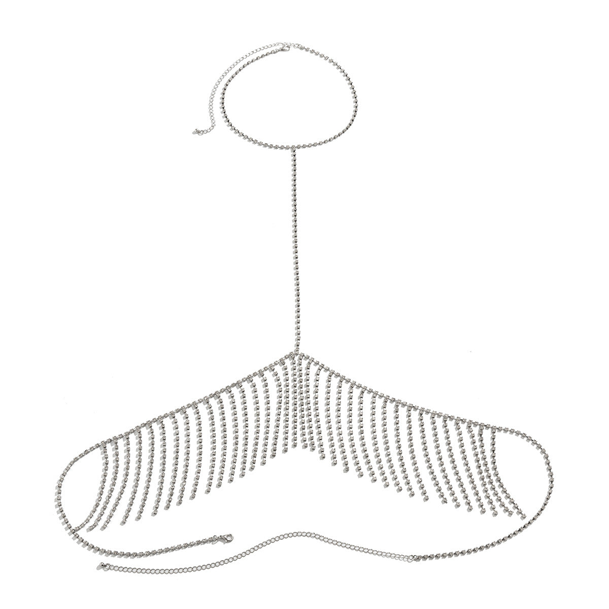 Joyería Corporal de Cadena con Garra de Plata Elegante