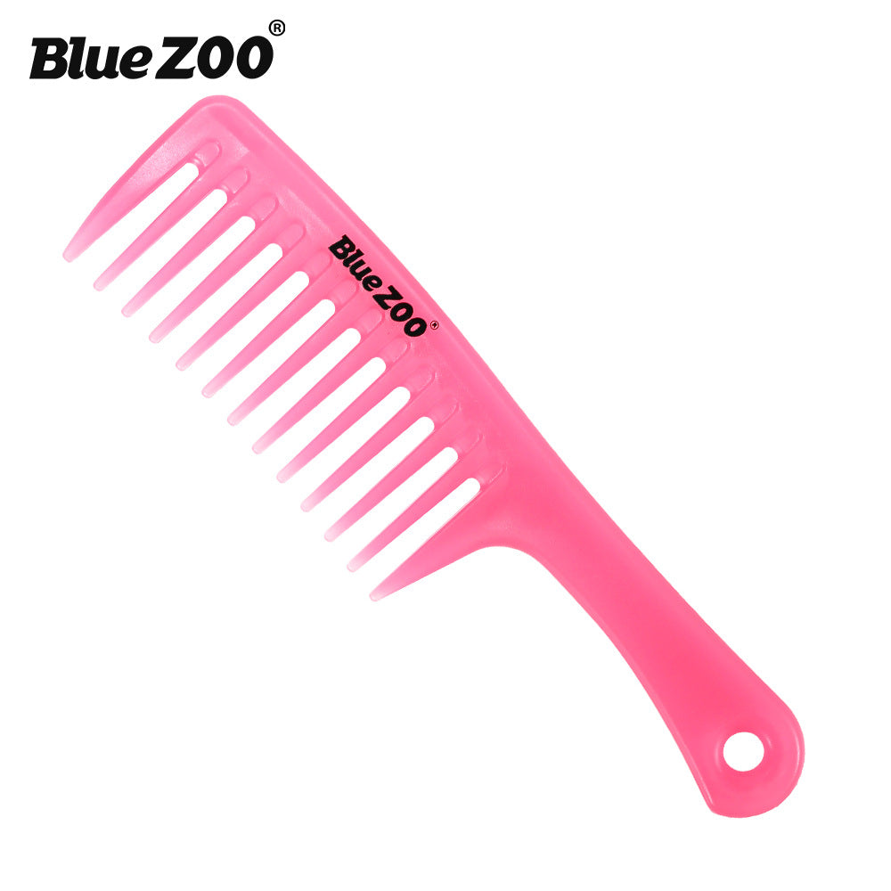 Blue ZOO Candy Color Wide Tooth Curling Comb