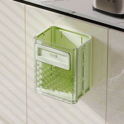 Premium Folding Wall-Mounted Trash Can for Kitchen & Home