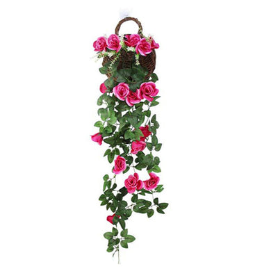 Simulated Rose Wall Hanging for Elegant Home Decor