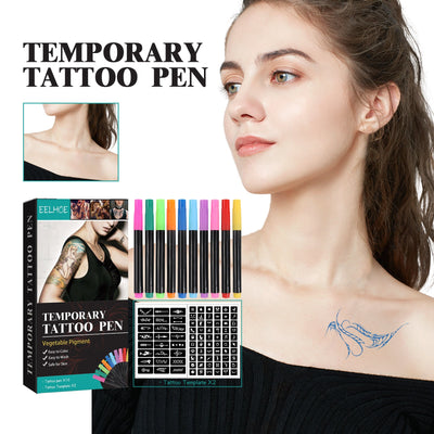 Multi-Color Temporary Tattoo Pen for Creative Body Art