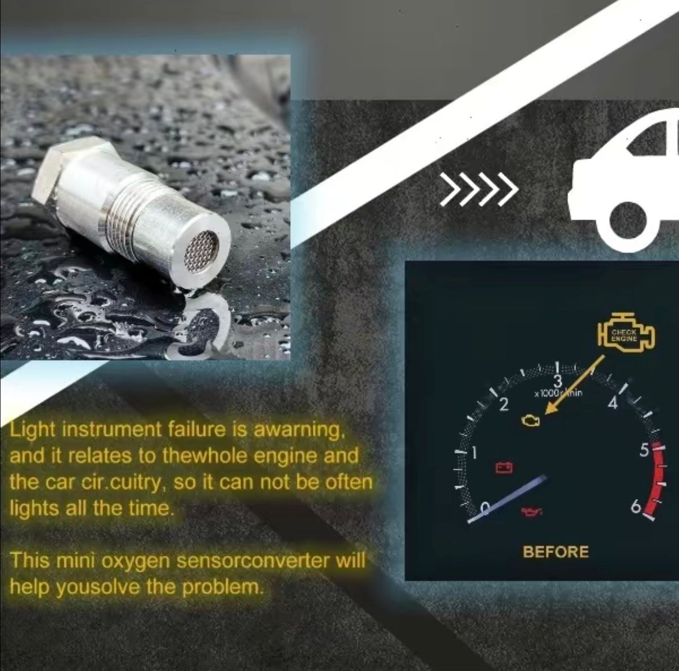 Adaptador de Sensor OxyGuard para un Rendimiento Mejorado del Vehículo
