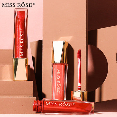 Velvet Matte Pearlescent Lip Gloss - Non-Fading & Non-Stick