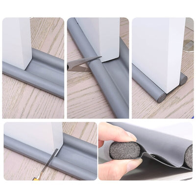Flexible Door Bottom Sealing Strip Guard Sealer Stopper Weatherstrip Windproof Sealing Strip - Korvel