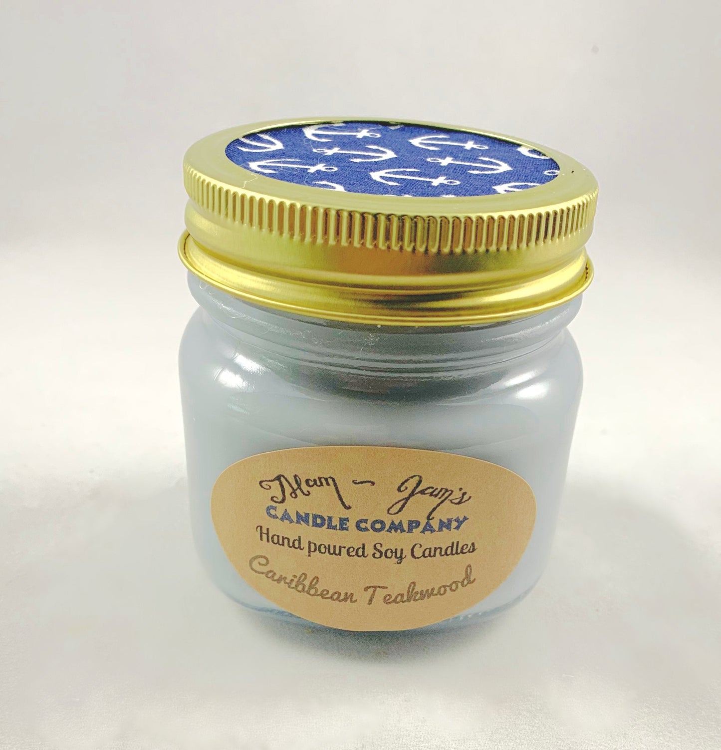Caribbean Teakwood Soy Candle – Warm & Woodsy Scent | Mam Jam’s - Korvel