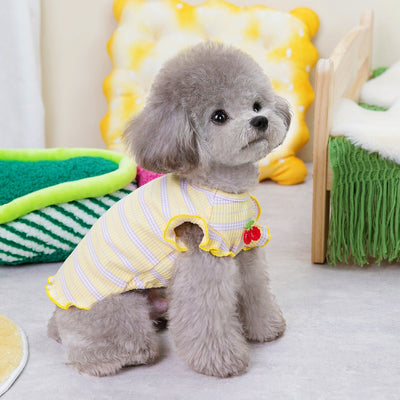 Little Cherry Flying Sleeves Tank Top for Dogs