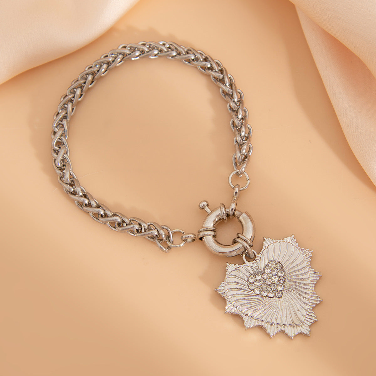 Collier Pendentif en Diamant en Forme de Cœur - Style Luxe Léger
