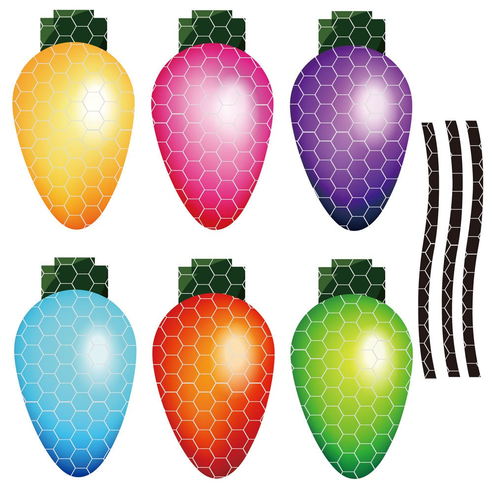 Reflective honeycomb lattice soft magnetic car sticker Easter Easter egg rabbit Santa Claus - Korvel