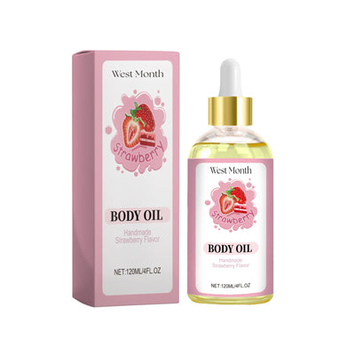 Strawberry Body Care Oil Moisturizes Tender And Firming Skin Full Body Massage Body Care - Korvel
