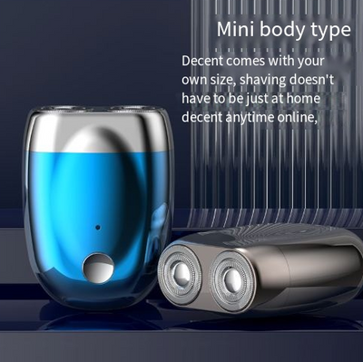 Double Headed Mini Magnetic Shaver - Portable Rechargeable Electric Shaver