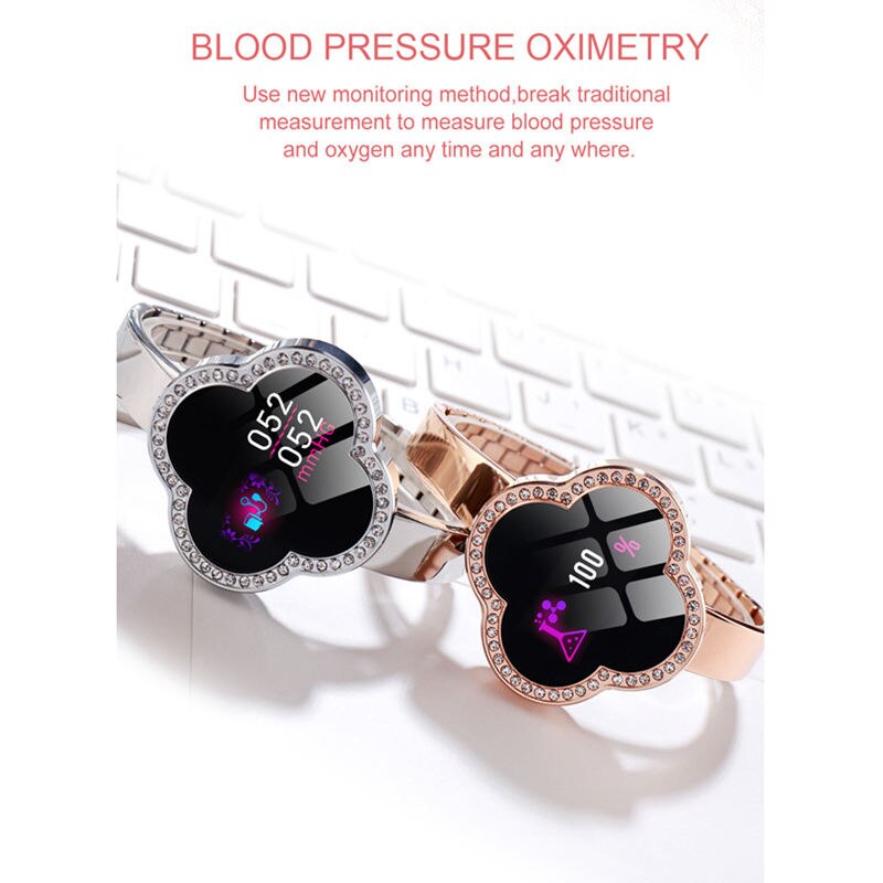 Pulsera de Fitness Inteligente S6 para Mujeres - Rastreador de Actividad Impermeable