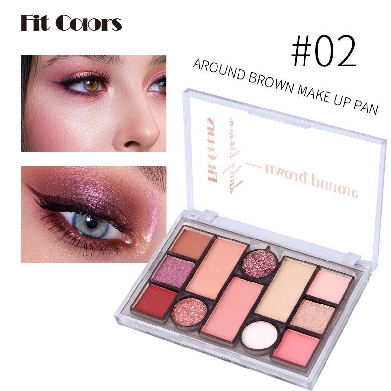Paleta de Maquillaje Integral Fit Colors de 12 Colores