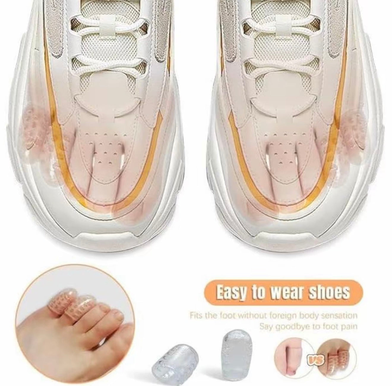 Silicone Gel Toe Caps for Comfort and Protection