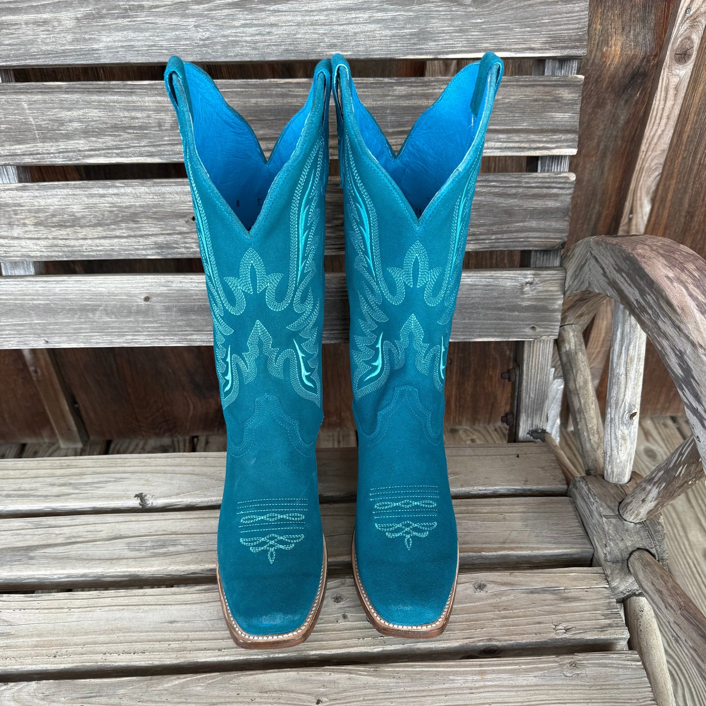 Stylish Turquoise Suede Women's Boots | Roper - Korvel