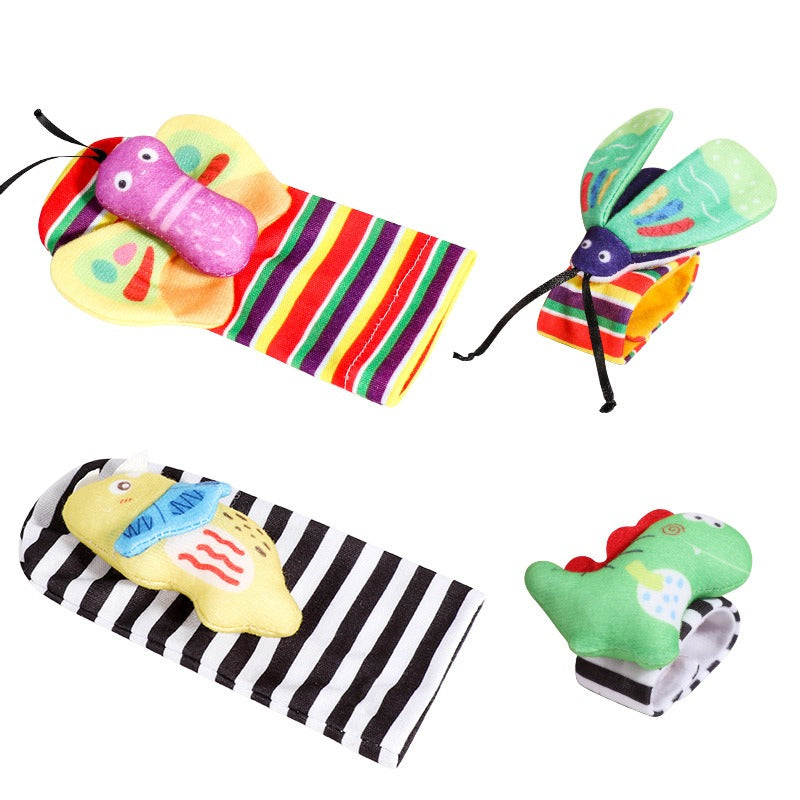 Baby Toys 0-1 Year Old Newborns Wrist Ringing Socks Comfort Set Baby Gift - Korvel