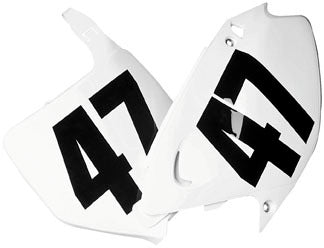Factory Effex No. 7 Black Number Plate for Snowmobiles - Model FX08-90080 - Korvel