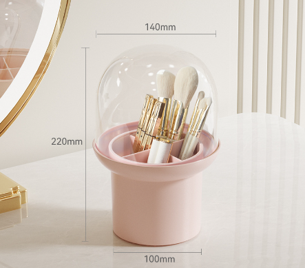 Elegant Dustproof Makeup Brush Storage Tube