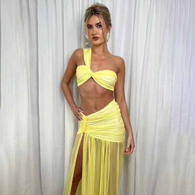 Summer New Hot Selling Women's Two-Piece Set Sexy Bikini Top Packing Hip Skirt - Korvel