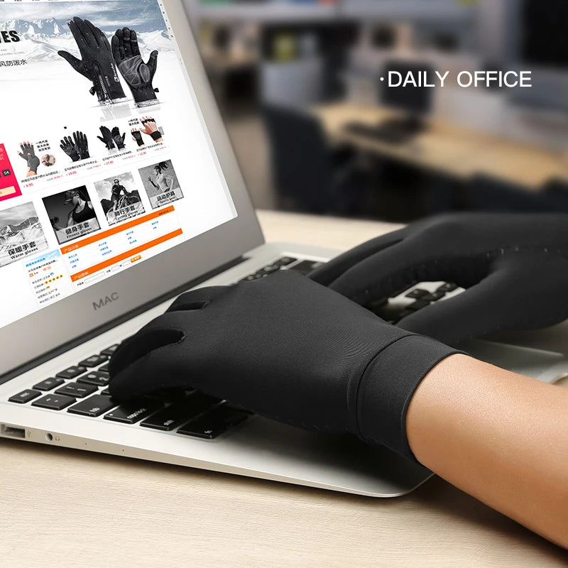 Indoor writing computer health exercise joint pain relief physical therapy anti edema protection nursing rehabilitation full finger gloves - Korvel