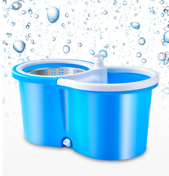 Rotating Mop Bucket Good God Mop Hand Pressure Dual Drive Automatically Mop Mop Bucket Household Mop Stainless Steel Mop - Korvel