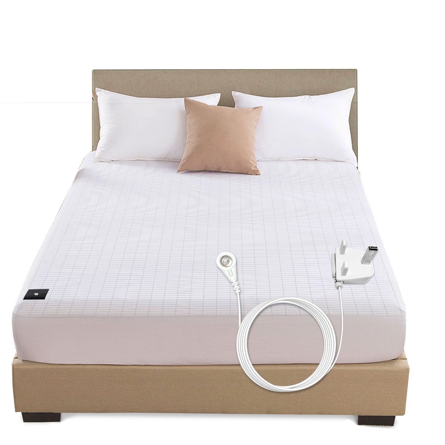 Drap de lit de mise à la terre premium avec fibre d'argent