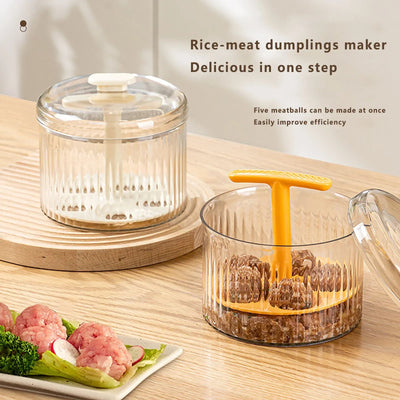 Meatball Maker Fried Meatball Presser Multi functional Household Utensil for Making Rounds Shrimp Slippery and Auxiliary Food - Korvel