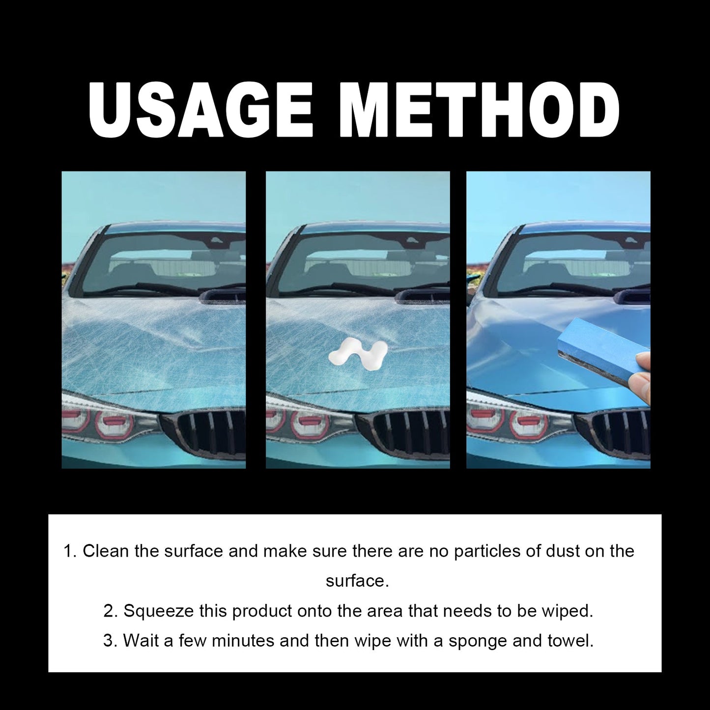 Scratch Repair Agent, Car Paint Reconditioning Protective Polishing Scratches Cleaning Decontamination Mark Remover - Korvel