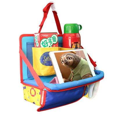 Universal Baby Car Hanging Basket Storage Bag Car Seat Back Organizer With Tablet Holder Travel Storage BagStroller Accessories - Korvel