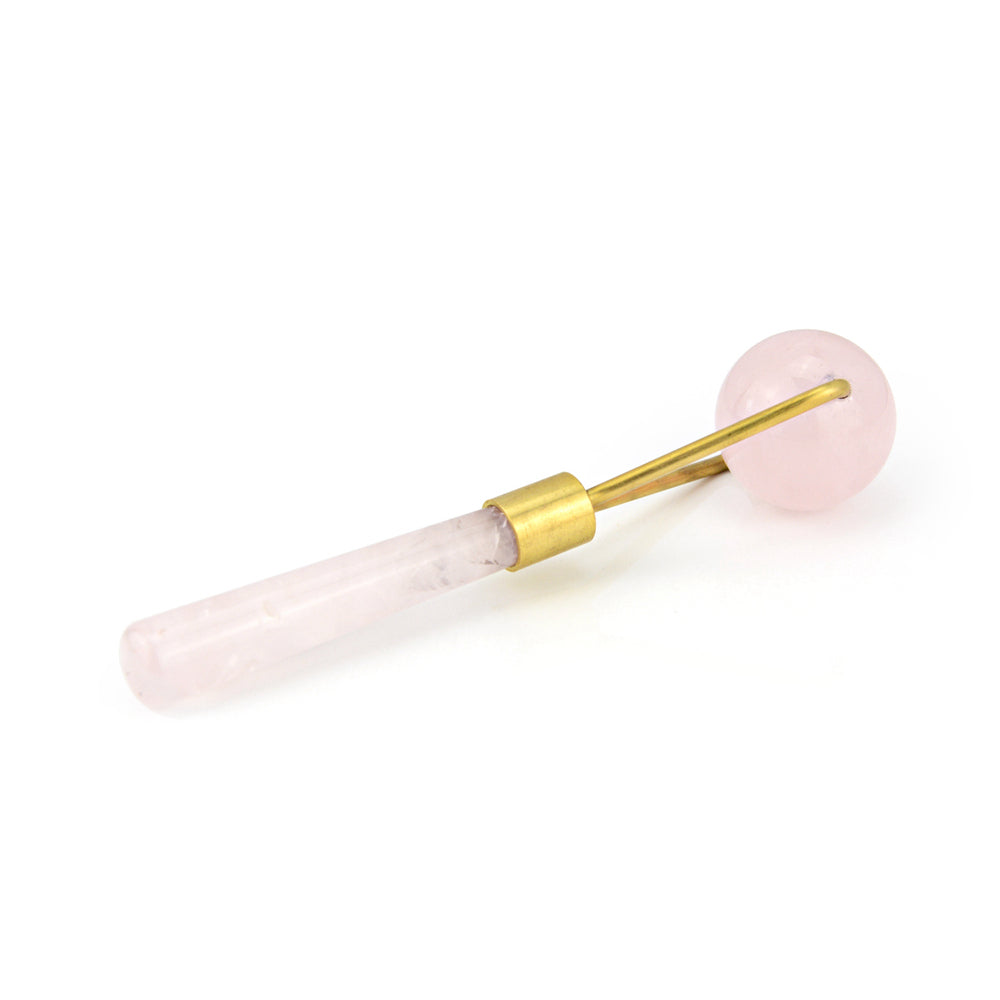 Natural Rose Quartz Facial Massage Crystal Stone Body Jade Massager Derma Roller Skincare Ice Roller Wrinkle Removal Beauty Tool - Korvel