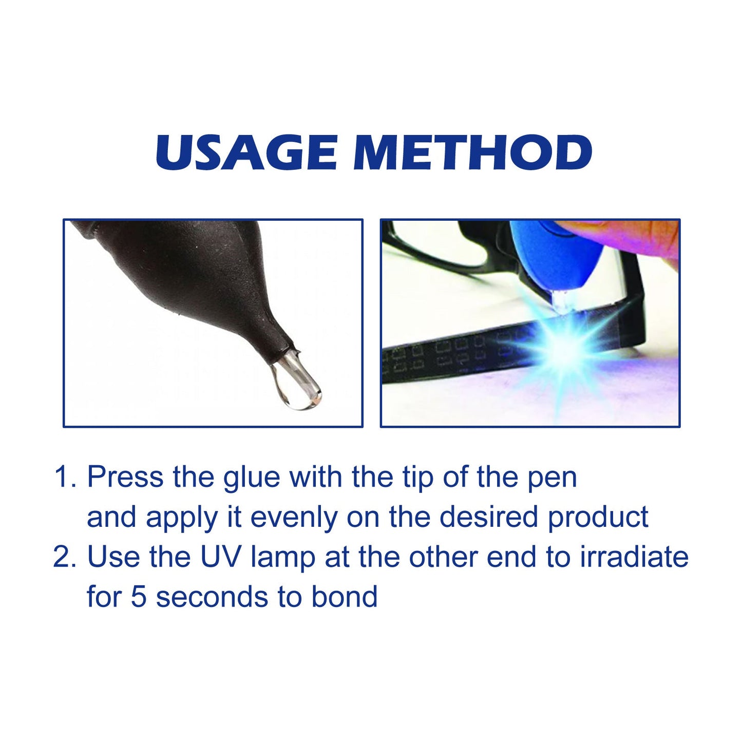 UV UV Curing Glue Pen, 5 Seconds Repair Plastic Ceramic Cable High And Low Temperature Resistant Adhesive - Korvel