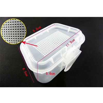LEO Breathable Plastic Fishing Live Bait Storage Box Earthworm Bloodworms Bait Container - Korvel