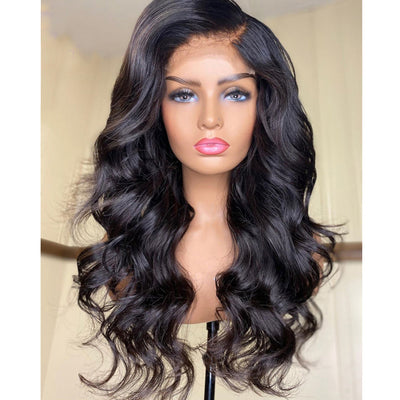 New European And American Women's Natural Front Lace Wavy Long Curly Lanting Wig Headgear - Korvel