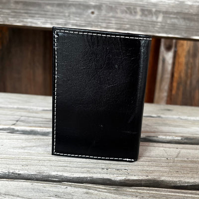 Elegant Black Floral Trifold Wallet by Ariat - Korvel