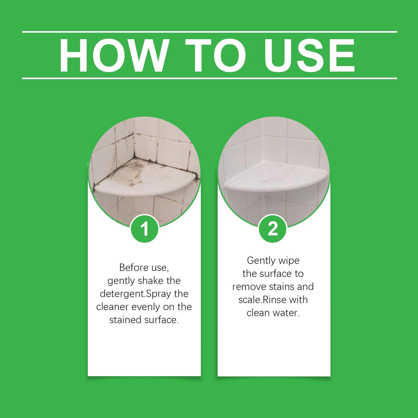 Bathroom Cleaner, Wash Bathtub Sink Toilet Toilet Tile Decontamination Cleaning Spray - Korvel