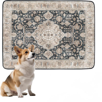Scandinavian Minimalist Carpet Pet Mat, Stain-Resistant and Easy to Clean Sofa Coffee Table Mat, Urine-Proof Cat and Dog Pad - Korvel