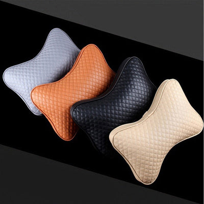 Luxury Linen Car Headrest Pillow - Unisex Neck Rest Cushion