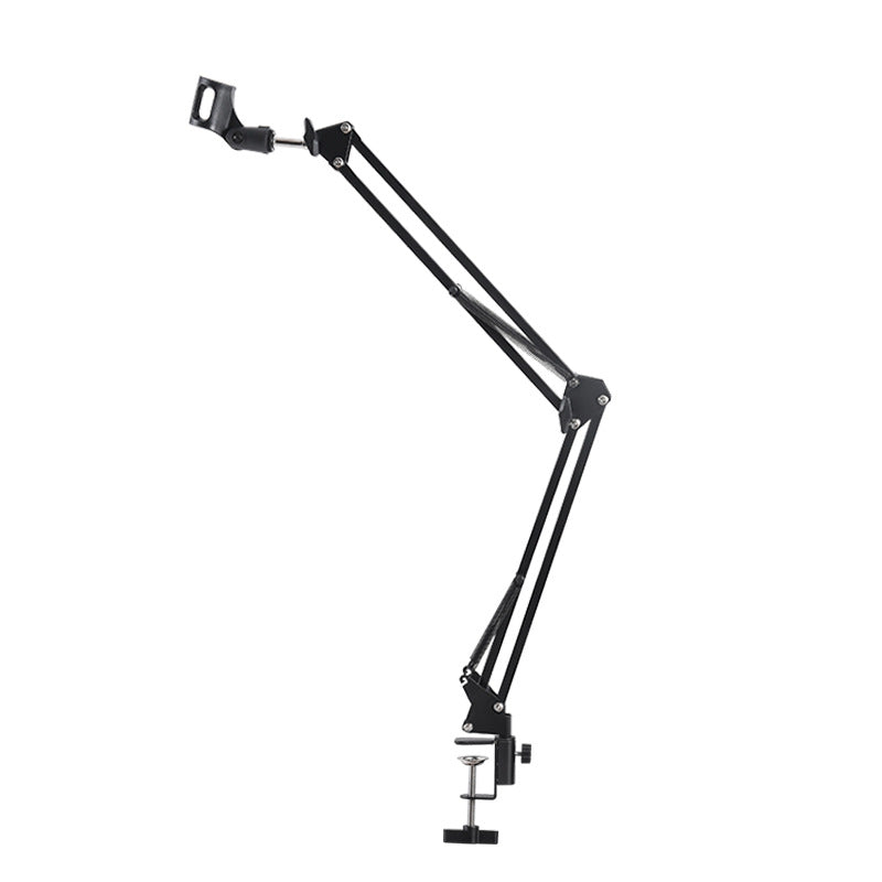 Desktop Microphone Stand Live Handheld Mic Holder Adjustable NB35 Boom Arm Microphone Bracket - Korvel