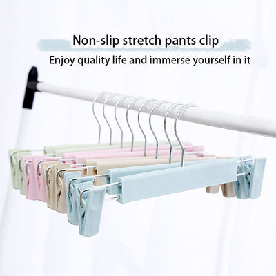 Non-Slip Plastic Clothes Rack Trouser Rack Skirt Clip Underwear Rack Frosted Drying Clothes Rack - Korvel